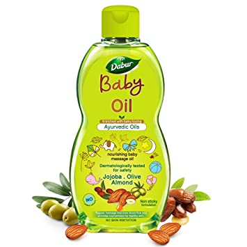 Show details for Dabur Baby Oil Enriched With Baby Loving Ayurvedic Oils - 200 ml Picture of Dabur Baby Oil Enriched With Baby Loving Ayurvedic Oils - 200 ml