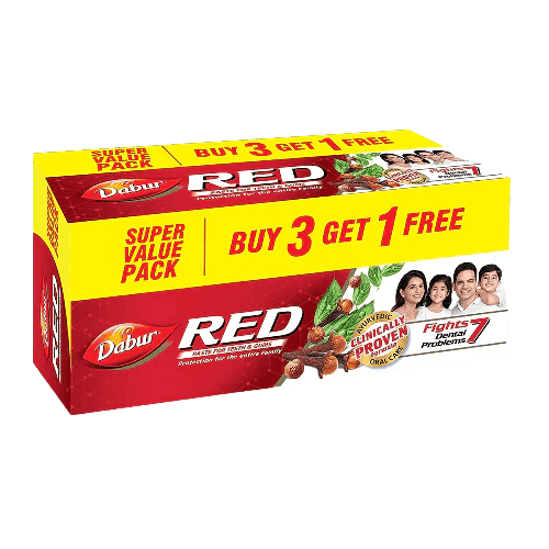 Show details for Dabur Red Paste, 150g (Buy 3 Get 1 Free) Picture of Dabur Red Paste, 150g (Buy 3 Get 1 Free)