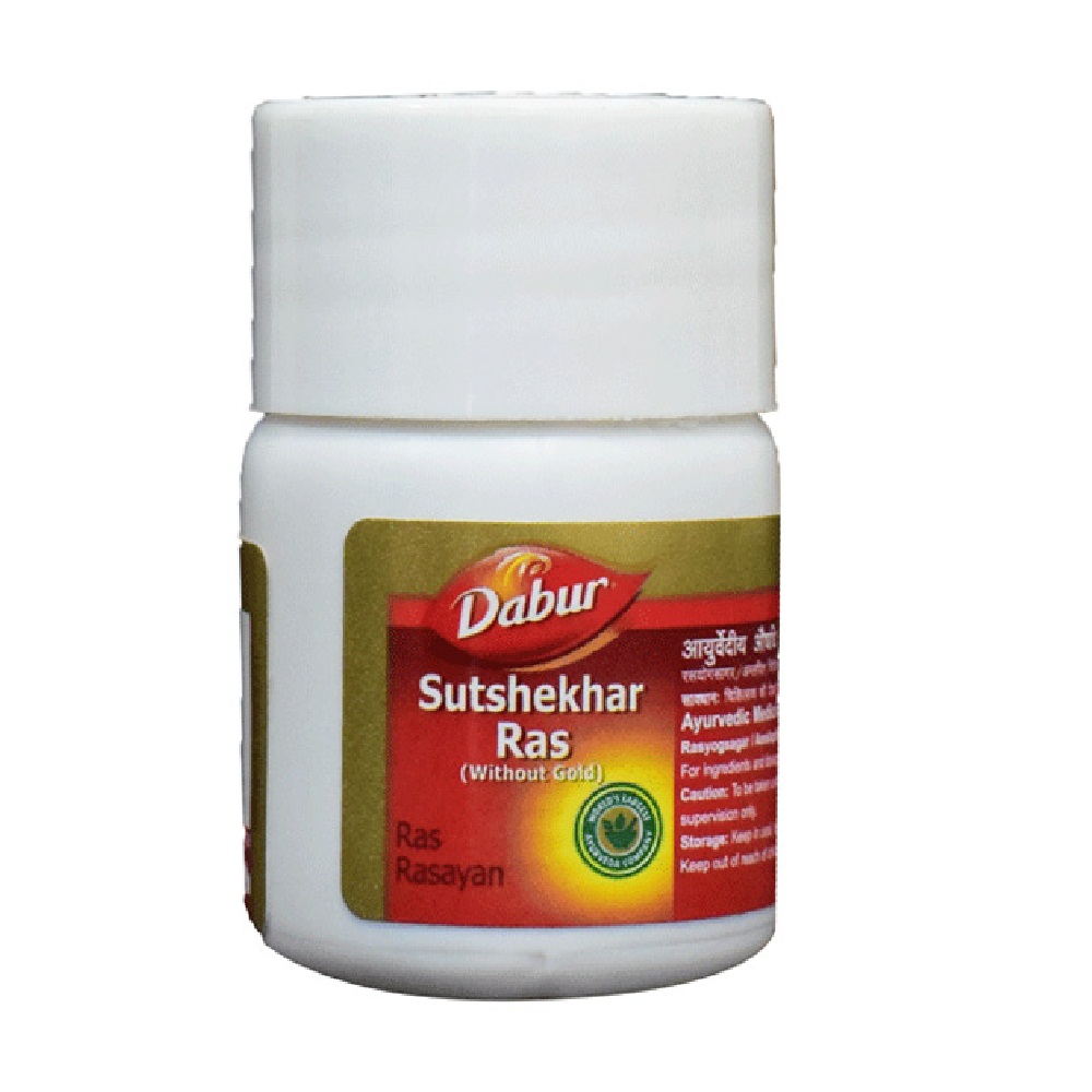 Show details for Dabur Sutshekar Ras Without Gold - 20 tabs Picture of Dabur Sutshekar Ras Without Gold - 20 tabs