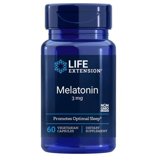 Show details for Life Extension Melatonin 3mg - 60 Veg Capsules Picture of Life Extension Melatonin 3mg - 60 Veg Capsules