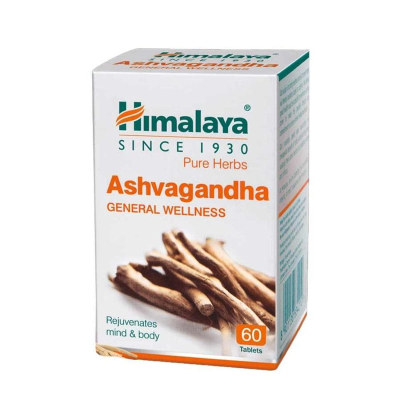 Picture of Himalaya Ashvagandha Tablets - General Wellness 60 Tablets - Pack of 1 