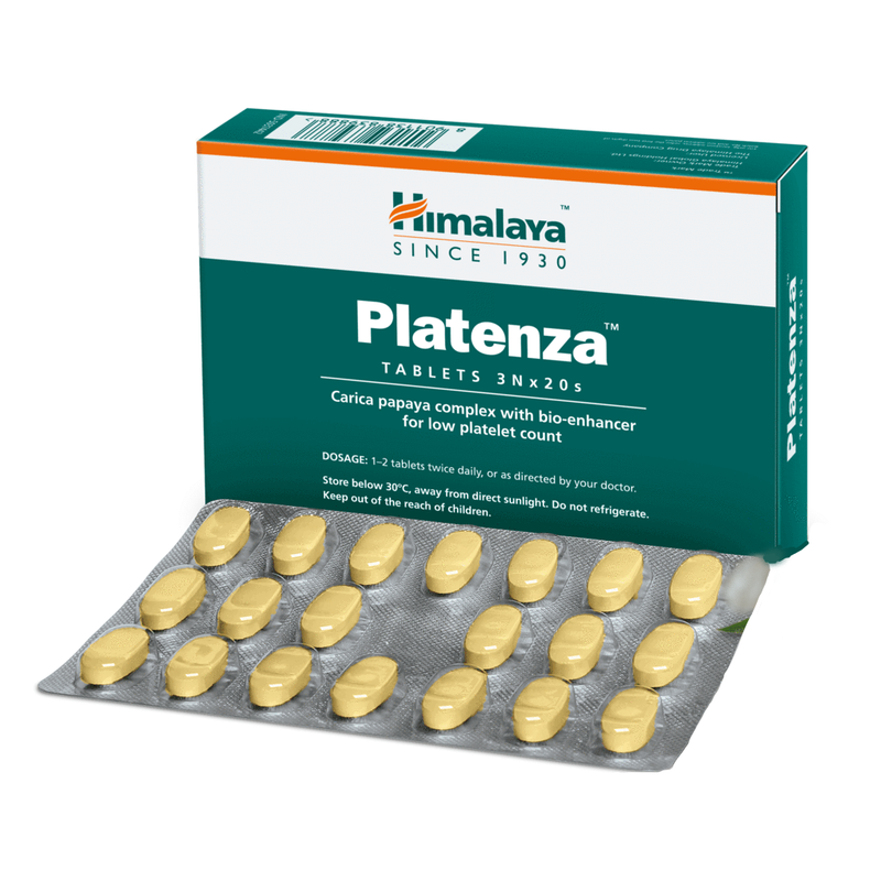 Show details for Himalaya Herbals Platenza 20 Tablets - Pack of 1 Picture of Himalaya Herbals Platenza 20 Tablets - Pack of 1