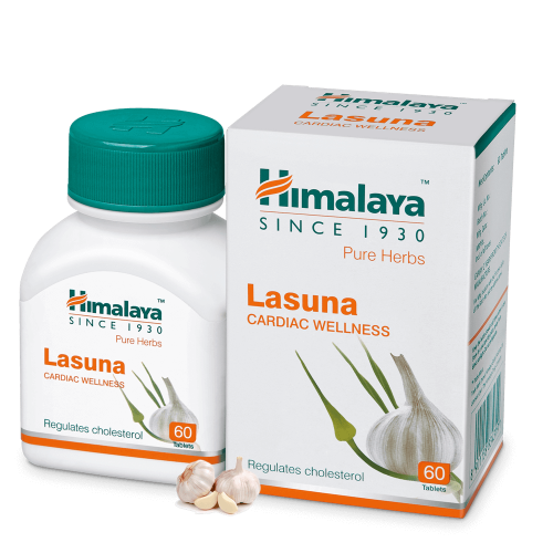 Picture of Himalaya Wellness Pure Herbs Lasuna Cardiac Wellness - 60 Tablets - Pack of  1