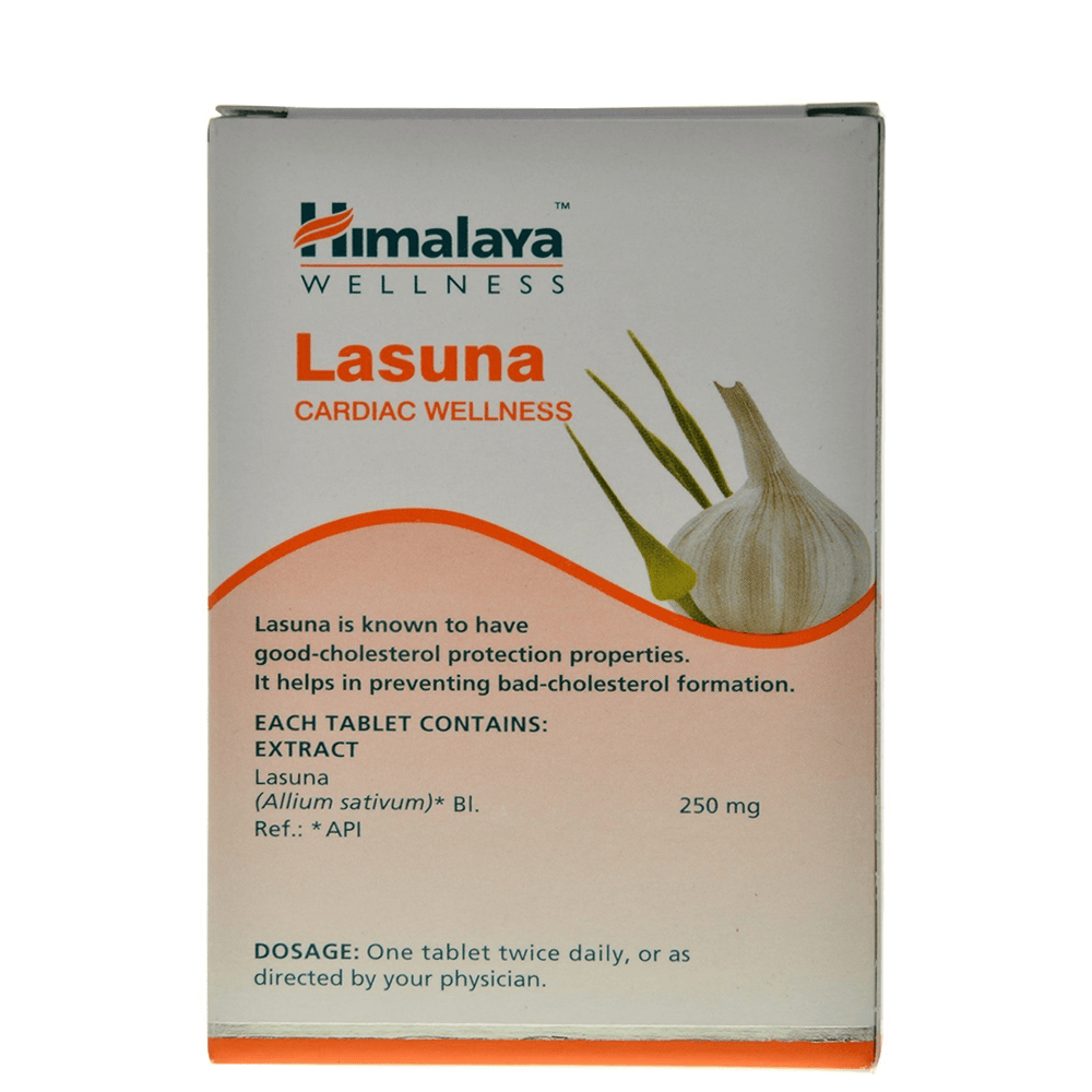 Picture of Himalaya Wellness Pure Herbs Lasuna Cardiac Wellness - 60 Tablets - Pack of  1