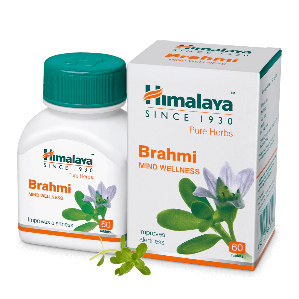 Picture of Himalaya Wellness Pure Herbs Brahmi Mind Wellness - 60 Tablets - Pack of 1