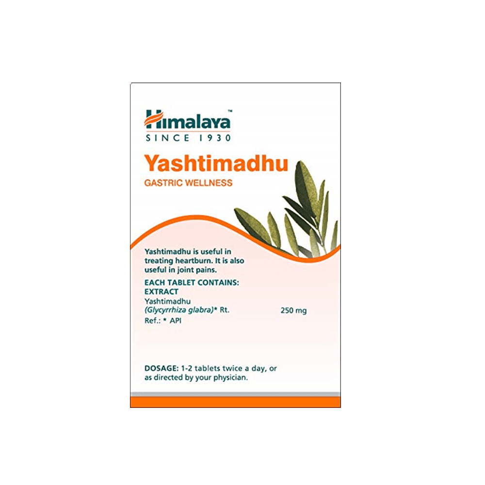 Picture of Himalaya Herbals - Yashtimadhu Gastric Wellness - Pack of 1 - 60 Tablets 