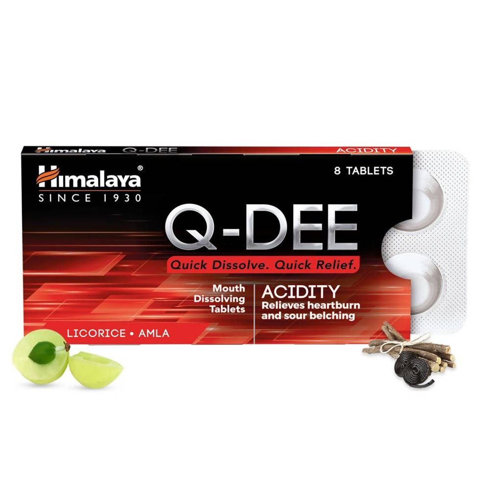 Picture of Himalaya Q-DEE Acidity Tablets - 8 Tablets
