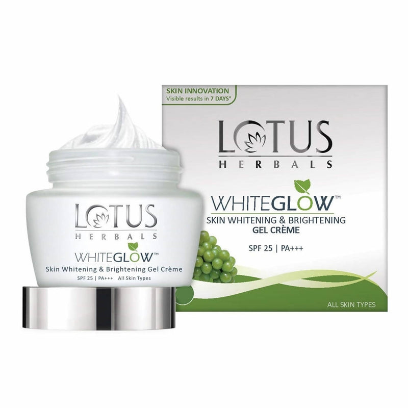 Show details for Lotus Herbals Whiteglow Skin Whitening And Brightening Gel Cream (SPF-25) - 40 gm Picture of Lotus Herbals Whiteglow Skin Whitening And Brightening Gel Cream (SPF-25) - 40 gm