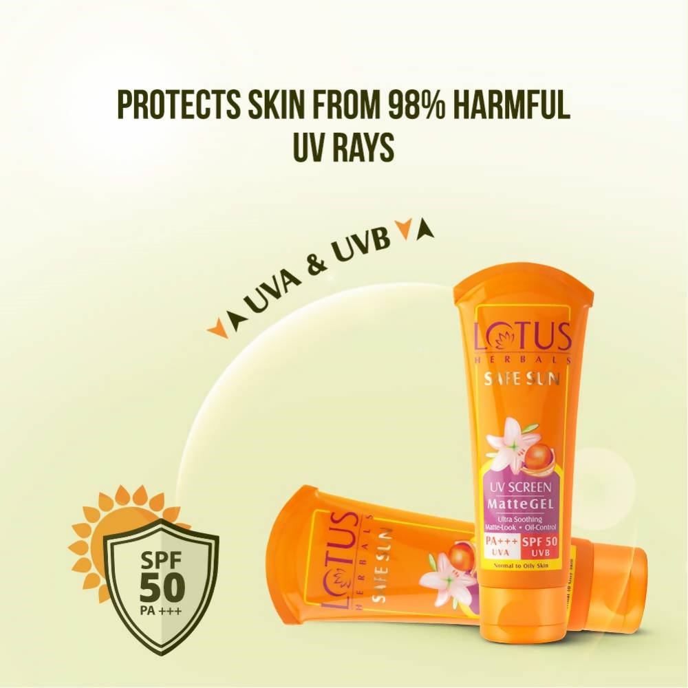 Picture of Lotus Herbals Safe Sun Invisible Matte Gel Sunscreen SPF 50 PA+++ - 100 gm