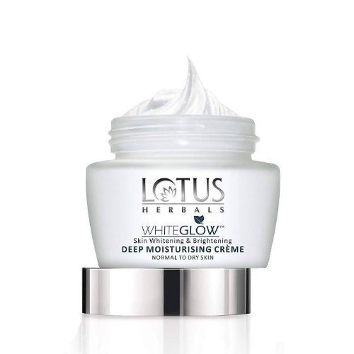 Show details for Lotus Herbals White glow Skin Whitening and Brightening Deep Moisturising Crème Spf 20 Pa+++ - 40 Gm Picture of Lotus Herbals White glow Skin Whitening and Brightening Deep Moisturising Crème Spf 20 Pa+++ - 40 Gm