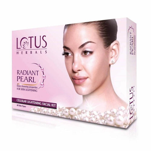 Show details for Lotus Herbals Radiant Pearl Facial Kit for Lightening - Combo Picture of Lotus Herbals Radiant Pearl Facial Kit for Lightening - Combo