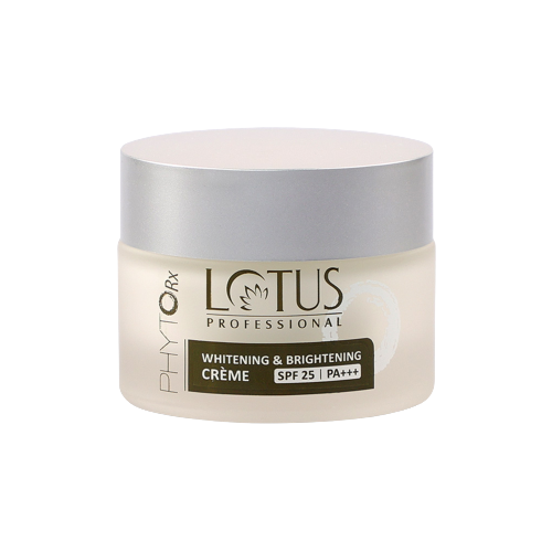 Show details for Lotus Professional Phyto Rx Whitening And Brightening Creme SPF 25 PA+++ - 50 GM Picture of Lotus Professional Phyto Rx Whitening And Brightening Creme SPF 25 PA+++ - 50 GM