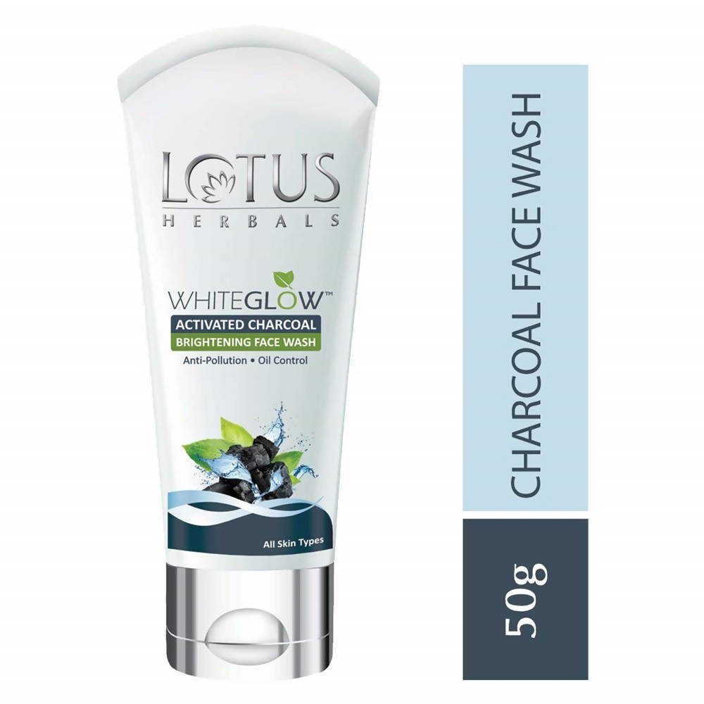 Picture of Lotus Herbals WhiteGlow Activated Charcoal Brightening Facewash - 100g