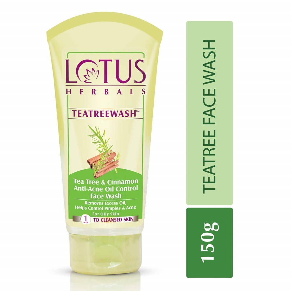 Picture of Lotus Herbals Teatreewash Tea Tree & Cinnamon Anti-Acne Oil Control Face wash