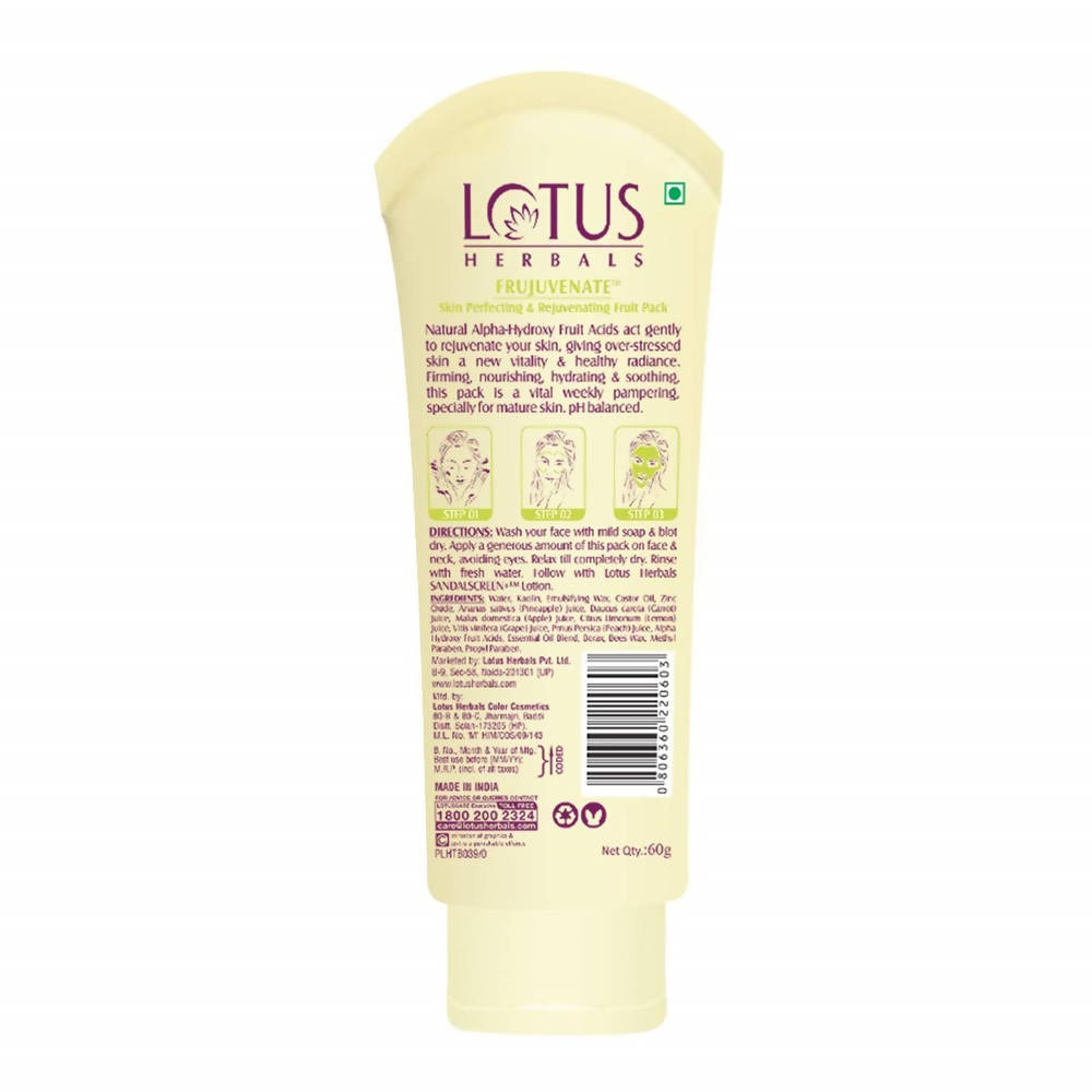 Picture of Lotus Herbals Frujuvenate Skin Perfecting and Rejuvenating Fruit Pack - 60 Gm