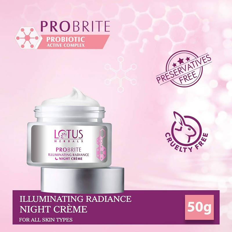 Picture of Lotus Herbals Probrite Illuminating Radiance Night Crème - 50 Gm