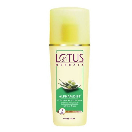 Show details for Lotus Herbal Alphamoist Alpha Hydroxy Skin Renewal Oil Free Moisturiser - 80 Ml Picture of Lotus Herbal Alphamoist Alpha Hydroxy Skin Renewal Oil Free Moisturiser - 80 Ml