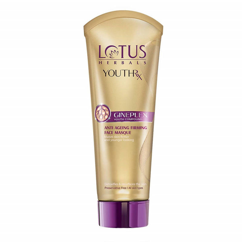 Show details for Lotus Herbals Youth RX Gineplex Youth Compound Anti Ageing Firming Face Masque - 80 g Picture of Lotus Herbals Youth RX Gineplex Youth Compound Anti Ageing Firming Face Masque - 80 g