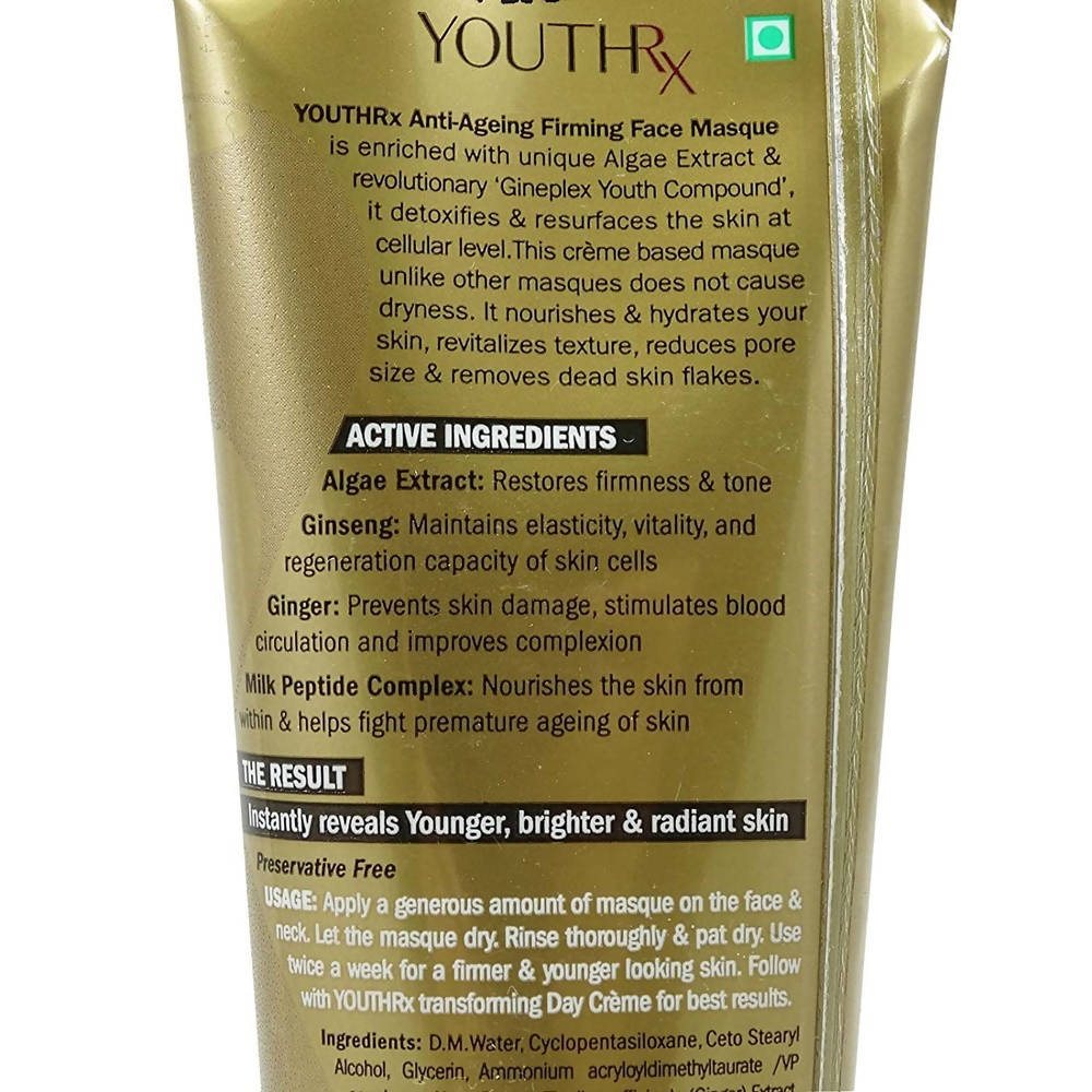 Picture of Lotus Herbals Youth RX Gineplex Youth Compound Anti Ageing Firming Face Masque - 80 g