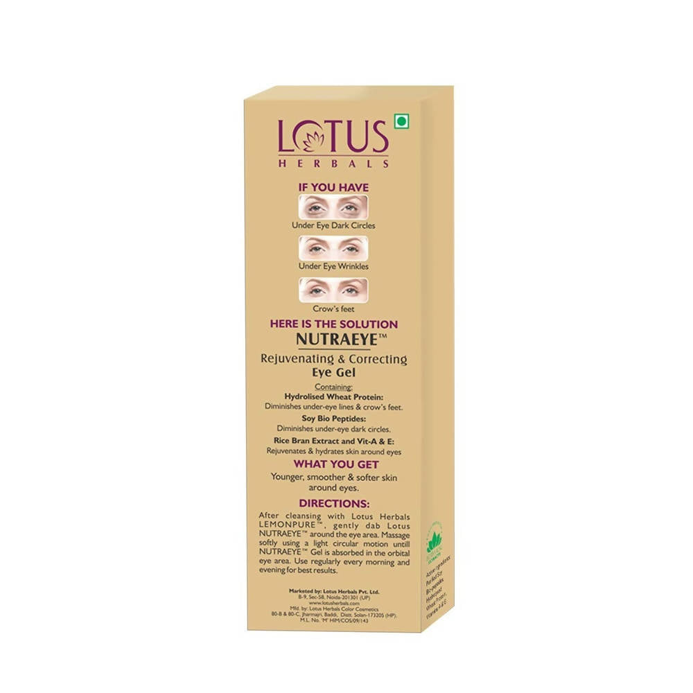 Picture of Lotus Herbals Nutraeye Rejuvenating & Correcting Eye Gel - 10 gm