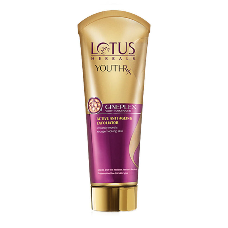 Show details for Lotus Herbals YouthRx Gineplex Youth Compound Active Anti Ageing Exfoliator - 100 gm Picture of Lotus Herbals YouthRx Gineplex Youth Compound Active Anti Ageing Exfoliator - 100 gm