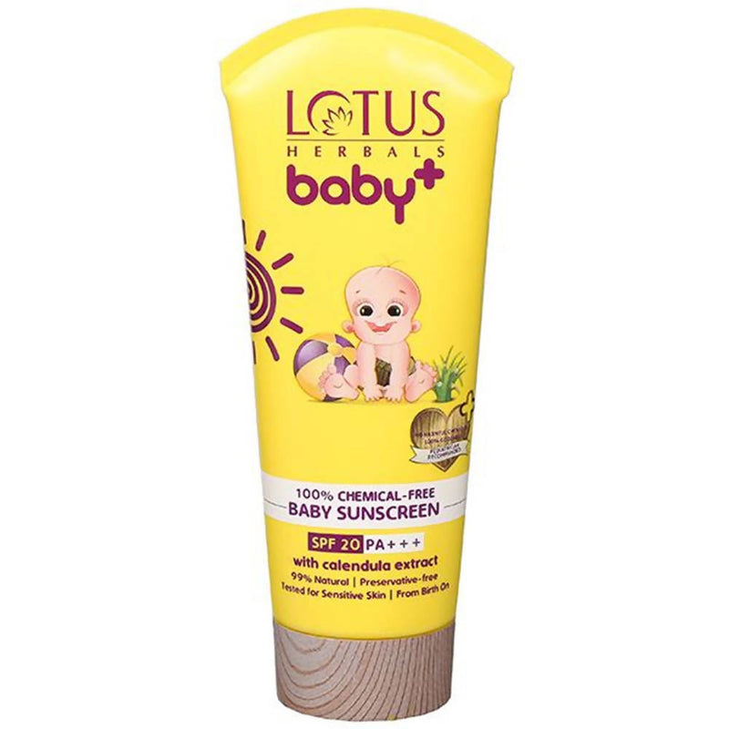 Picture of Lotus Herbals Baby+ Spf 20 PA+++ Sunscreen - 100 Gm