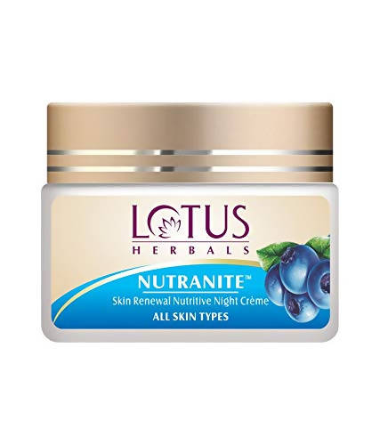 Show details for Lotus Herbals Nutranite Skin Renewal Nutritive Night Cream - 50 GM Picture of Lotus Herbals Nutranite Skin Renewal Nutritive Night Cream - 50 GM