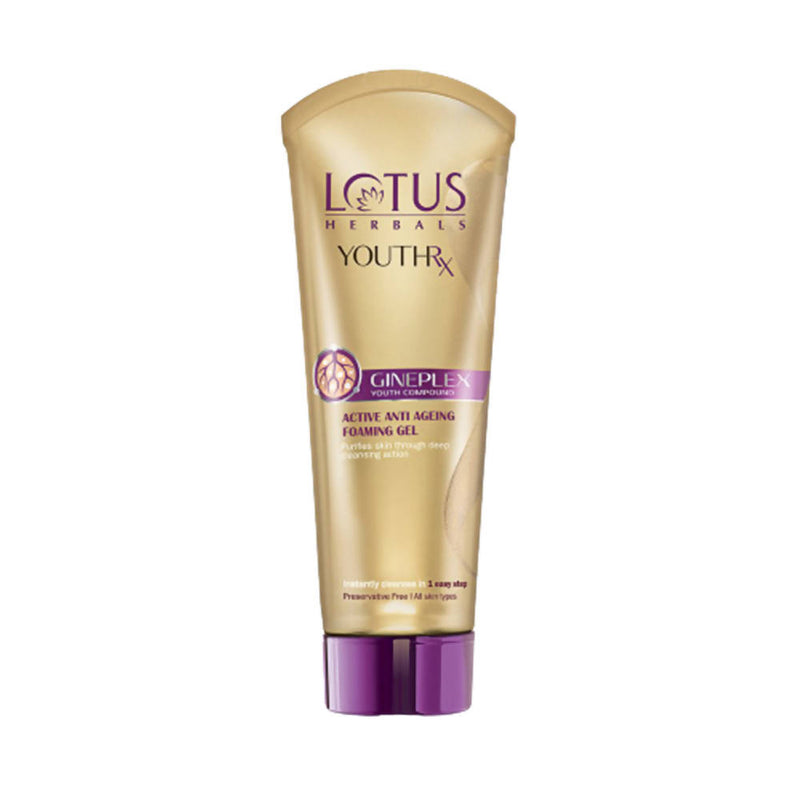 Show details for Lotus Herbals YouthRx Gineplex Active Anti Ageing Foaming Gel - 50 GM Picture of Lotus Herbals YouthRx Gineplex Active Anti Ageing Foaming Gel - 50 GM