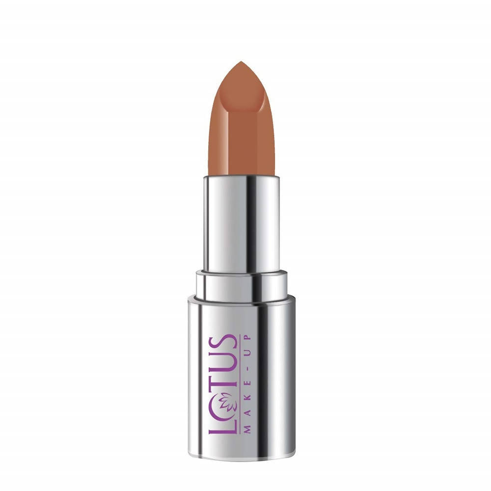 Picture of Lotus Makeup Ecostay Butter Matte Lip Color Earthy Amber, Brown (4 Gm) - 4 Gm
