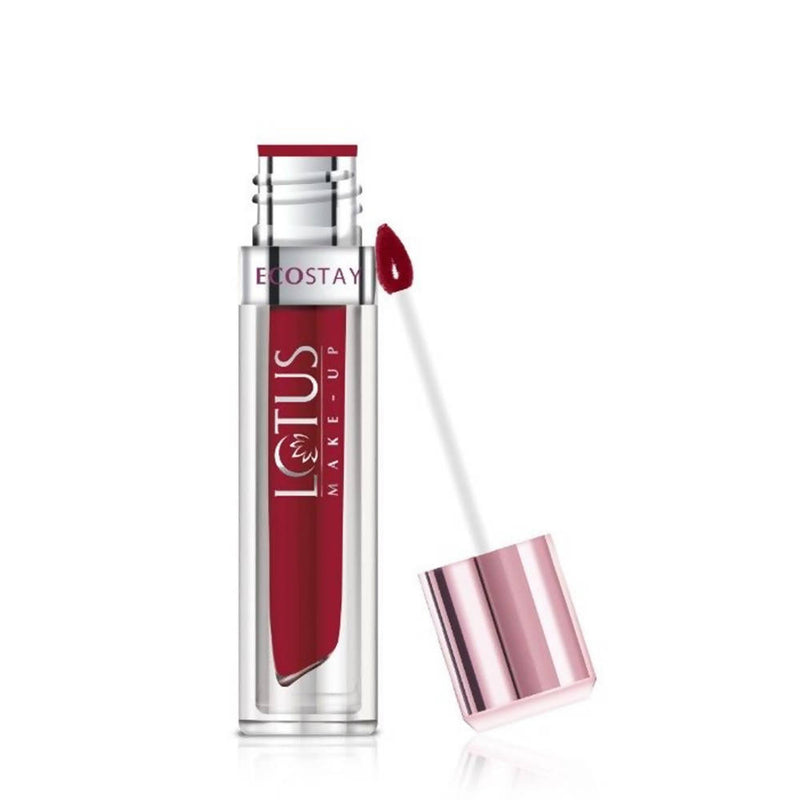 Picture of Lotus Make-Up Ecostay Matte Lip Lacquer - Red Fantasy (4 Gm) - 4 Gm