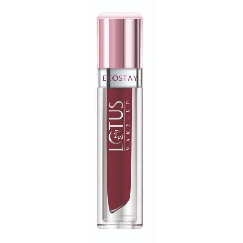 Picture of Lotus Make-Up Ecostay Matte Lip Lacquer - Wine Velvet (4 Gm) - 4 Gm