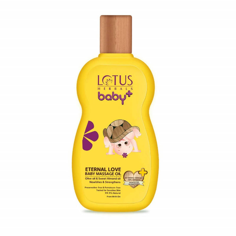 Show details for Lotus Herbals Baby+ Eternal Love Baby Massage Oil - 100 ml Picture of Lotus Herbals Baby+ Eternal Love Baby Massage Oil - 100 ml