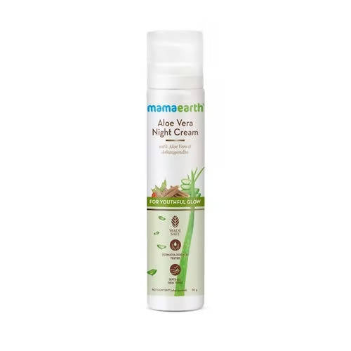 Picture of Mamaearth Aloe Vera Night Cream For Youthful Glow - 50 gm