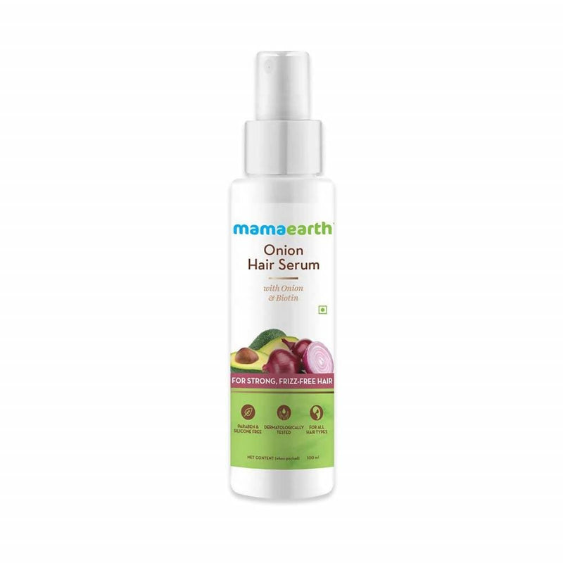 Picture of Mamaearth Onion Hair Serum For Strong , Frizz Free Hair - 100 ml
