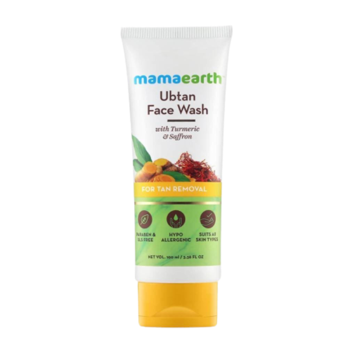 Picture of Mamaearth Ubtan Face Wash For Tan Removal - 100 ml - Pack of 1