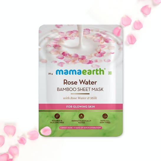 Picture of Mamaearth Rose Water Bamboo Sheet Mask with Rose Water & Milk - 25 g