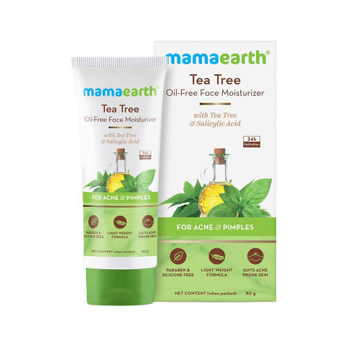 Picture of Mamaearth Tea Tree Oil-Free Face Moisturizer For Acne And Pimples - 80 ml