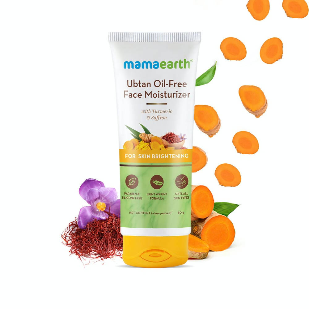 Picture of Mamaearth Ubtan Oil-Free Face Moisturizer with Turmeric & Saffron - 80 g