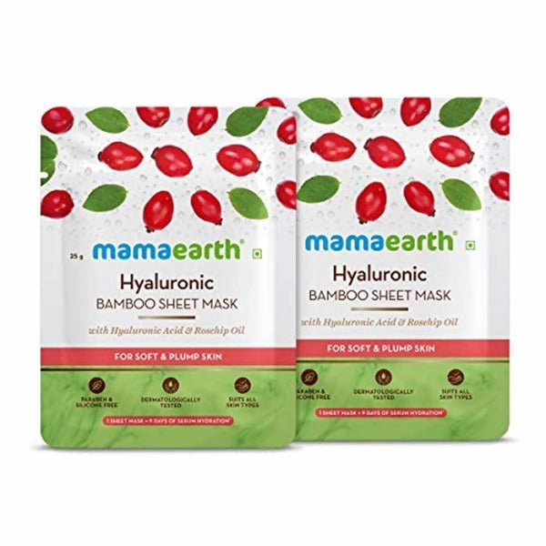 Picture of Mamaearth Hyaluronic Bamboo Sheet Mask - Pack of 1 - 25 grams